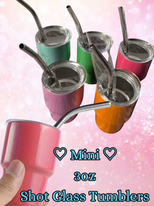 ~3oz Mini Shot Glass Tumblers~